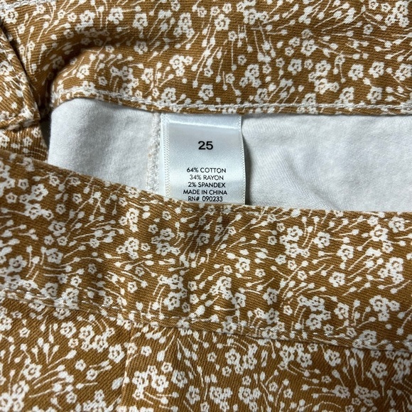 Kendall & Kylie Skirt Womens 25 Front Button Up Pocket Denim Mini Carmel - Picture 4 of 7